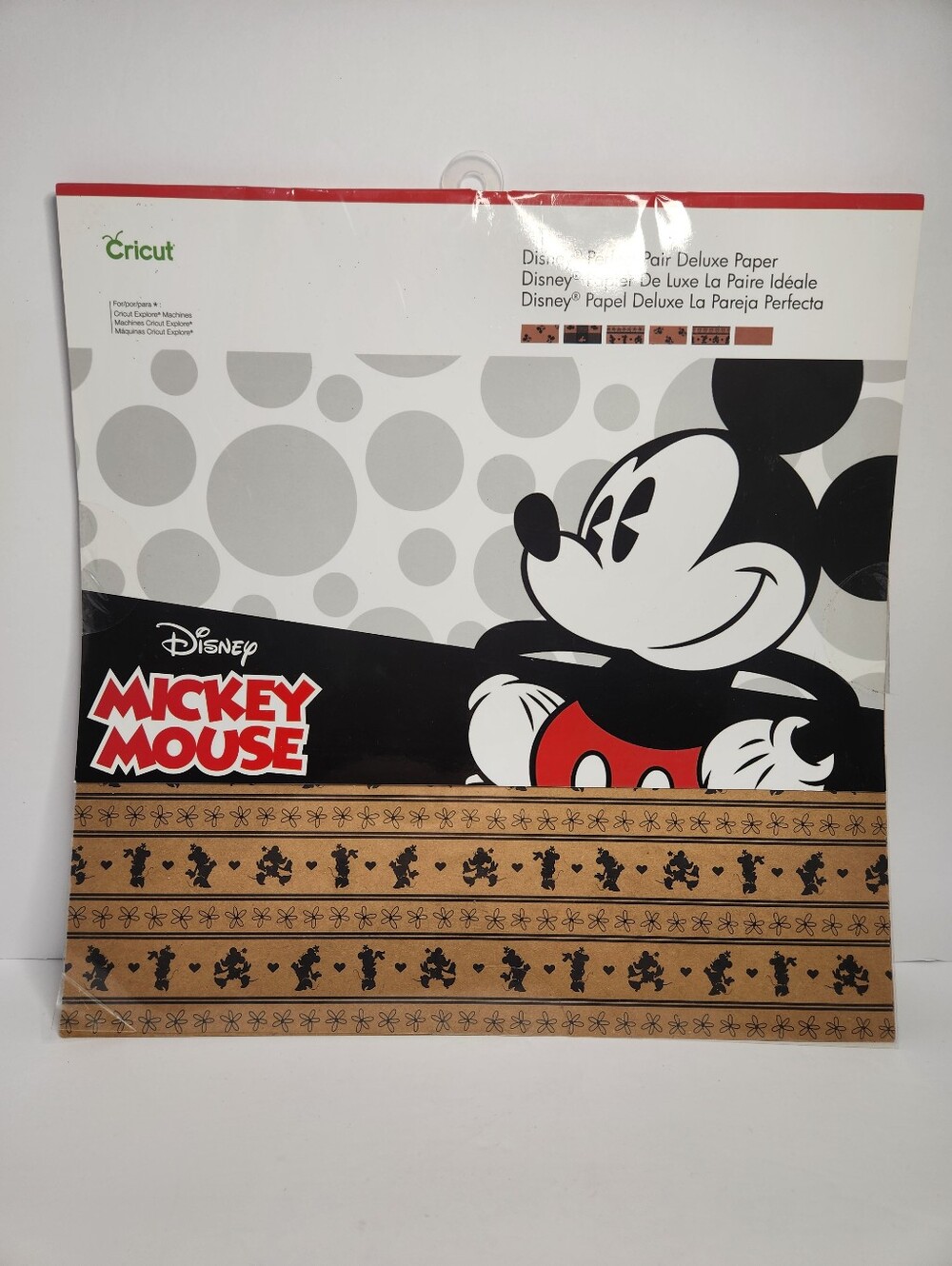 Cricut Mickey Mouse Kraft Paper Pack with Black, Red, White